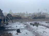 Розгромлена техніка окупантів в Дмитрівці