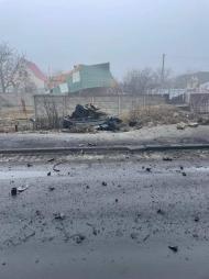 Розгромлена техніка окупантів в Дмитрівці