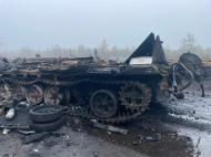 Розгромлена техніка окупантів в Дмитрівці