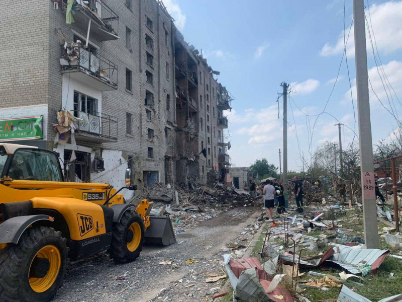 Наслідки удару російської ракети - Вознесенськ